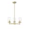 Z-Lite Thayer Chandelier, 3-Light, 19 In.W x 9.25 In.H, Luxe Gold/Clear 742-3LG - alternate 1